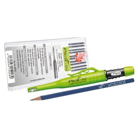 Pica Dry Deep Hole Marker Set - Mechanical Pencil with Automatic Lead Feed and 10 Refills Graphite 2B
