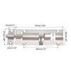 PATIKIL Door Barrel Bolt Latch 4Inch, 2 Pack Stainless Steel