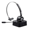 Sanwa Direct 400-BTMH013BK Bluetooth Headset with Charging Stand, Approx. 11