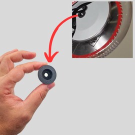 EMALPE Blade Guard Washer Replacement for Admiral Miter Saw Model 64686 of 12 and 10 inches, 2 Pcs Black.