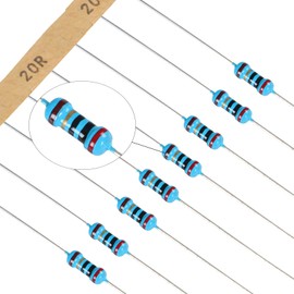 Generic 73 Values 1460 PCS (Each Values 20pcs) Resistor Assortment Kit 1 Ohm-10M Ohm Commonly Used 1% 100r Four Color Ring 1/4W Metal Carbon Film Resistors Set