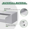 Waterfall Pool Fountain LONGRUNNEW 304 Stainless Steel 9.06" Rectangular Waterfall