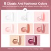 ROSALIND Poly Nail Gel Set, 8 PCS 10ml Clear Neutral