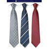 HISDERN T3-02 Brand Necktie, Handkerchief, Set of 3, Width: 3.3