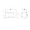 Collet for Straight Grinder Replacement Collet 8 mm