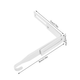 Zerodeko 4pcs Adjustable Metal Over Door Hooks Versatile Cabinet Hanger Hook for Towels Coats and Bags and Sturdy Design for Home Organization