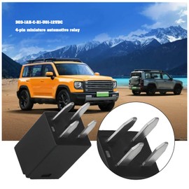 The Lord of the Tools 4pcs 303-1AH-C-R1-U01-12VDC 4 Pin Automotive Relays 12V 20A SPST Micro Relay for Automotive Electronics Industrial Control and Power Management