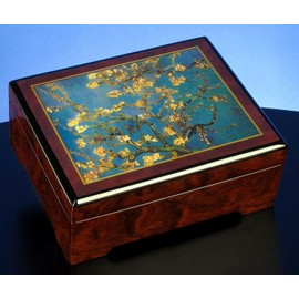Van Gogh Blossoming Almond Musical Jewelry Box The San Francisco Music Box