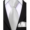 Barry.Wang Neckties for Boys Regualr Self-Ties Adjustable Handkerchief Set Uniform