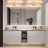HAHZT Modern Bathroom Vanity Light: Brushed Nickel 32 inch 28W