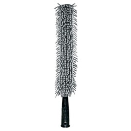 Libman Commercial 585 Flexible Microfiber Duster, Polypropylene Handle, 24" x 3" Head, Screw-On or Handheld (Pack of 6), Black