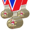 Remuuly 20Pcs Dance Medals Bulk 2" Pink Dance Star Award