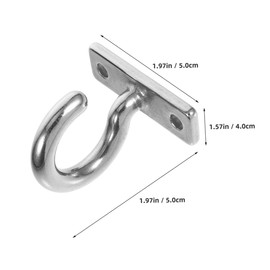 UKCOCO 2pcs Heavy Duty Stainless Steel Ceiling Hooks for Coat Hanger Under Shelf Towel Robe Clothes Hook Easy Installation Ceiling Shelf Hardware for Kitchen and Garage