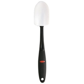 OXO Silicone Spoon Spatula Kitchen Utensils, 2.2 x 12 x 0.5 inches, White/Black