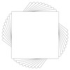 Golden State Art, 8x8 White Backing Board, Backer Boards for
