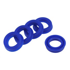 YOKIVE 5 Pieces UN Radial Shaft Seals Industrial PU Oil Seals for Hydraulic Cylinder (Blue, 12mm ID x 18mm OD 5mm Width)