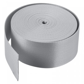 sourcing map Flat Nylon Webbing Strap 2 Inch 10 Yards Grey for Backpack, Luggage-Rack