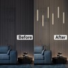 HAMRVL Black LED Recessed Lighting Kit - 6 PCS 16-Inch