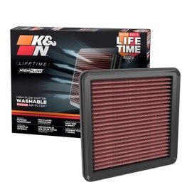 K&N Filtro de Aire de Alto Flujo Lavable para Acura/Honda 2022-2025, Integra, Accord, Civic, CR-V, 33-5120