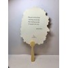 Victorian Die Cut Hand Fan 10 1/2" Tall with Envelope