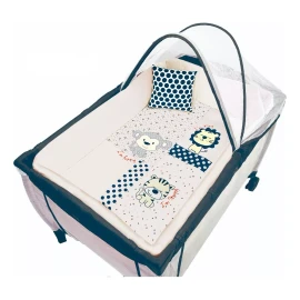 BabyBaby Set De Edredón Para Cuna Viajera Modelo Felinos