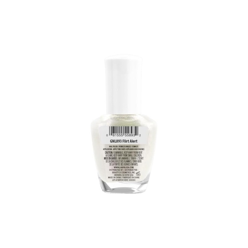 L.A. Girl Color Pop Nail Polish with Diamond Powder, Flirt