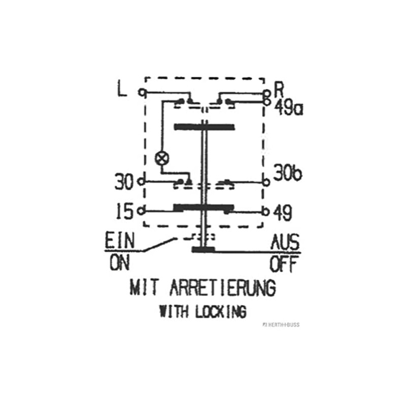 Herth+buss Elparts 70490171 Hazard Switch