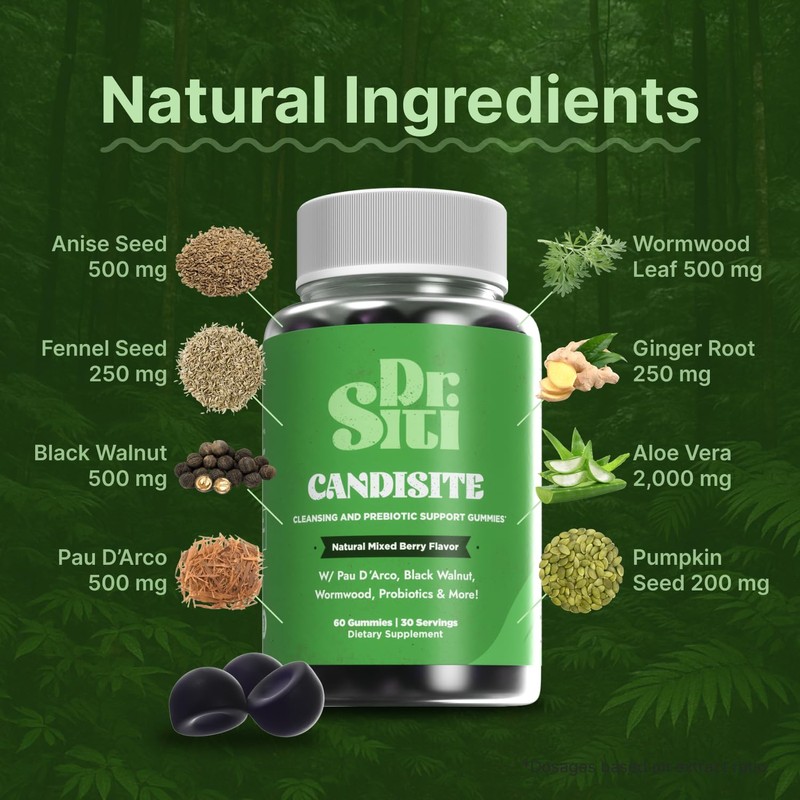 Candisite | Candida Cleanse | 10-in-1 Advanced Formula - Wormwood,