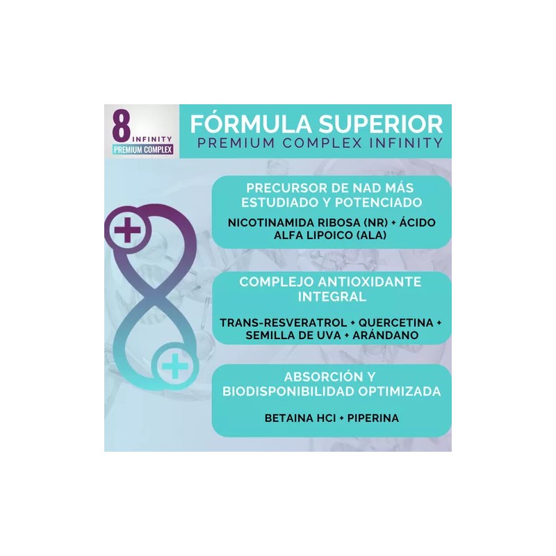 Oby Nad+ Resveratrol Potenciado 8 Ingredientes: Nr Nicotinamida Ribosa, Resveratrol,