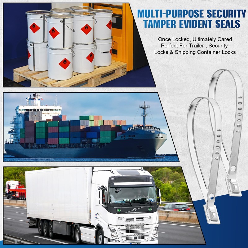 Yaocom 1000 Metal Truck Seals, Shipping Seals, Metal Trailer Seals,