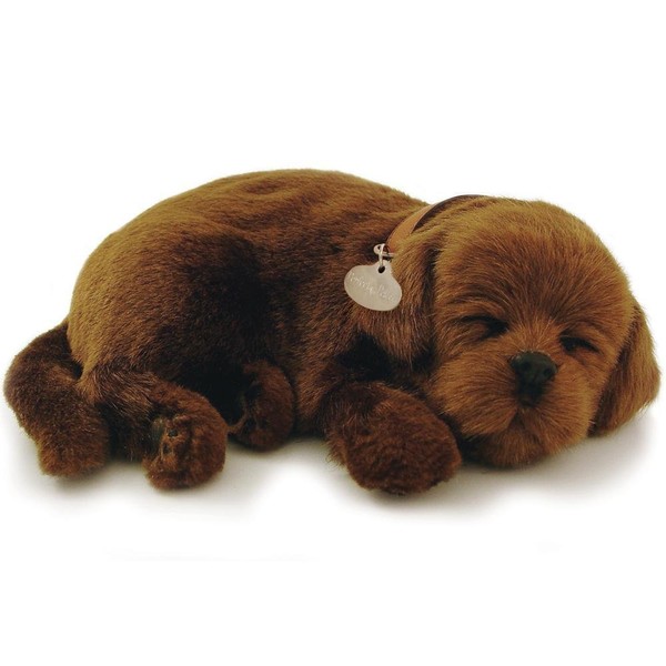 Perfect Petzzz Huggable Breathing Puppy Dog Pet Bed Chocolate Lab