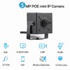 REVODATA 5MP POE Mini Audio IP Camera, 3.7mm Lens Small