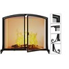 Calidola Fireplace Screen with Doors, 35" W x 28" H,