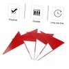 BESPORTBLE 4 Pack Solid Triangle Iron Stick Flags Shot Put