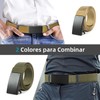 DOSYU Cinturones para Hombre, 2pcs Cinturón de Trinquete de Nailon,
