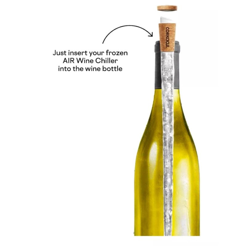Corkcicle Wine Chiller Freezable Reusable Bottle Cork BPA Free NEW