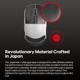 Pulsar Gaming Gears Supergrip X2H Mini Pre-cut Anti-Slip Gaming Mouse Grip Tape Ultra Thin