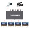 F214 SDI Splitter 1x4 1 in 4 Out Supports SD/HD/3GSDI