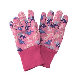 Kent & Stowe Kids Gardening Gloves Dinosaur Pink