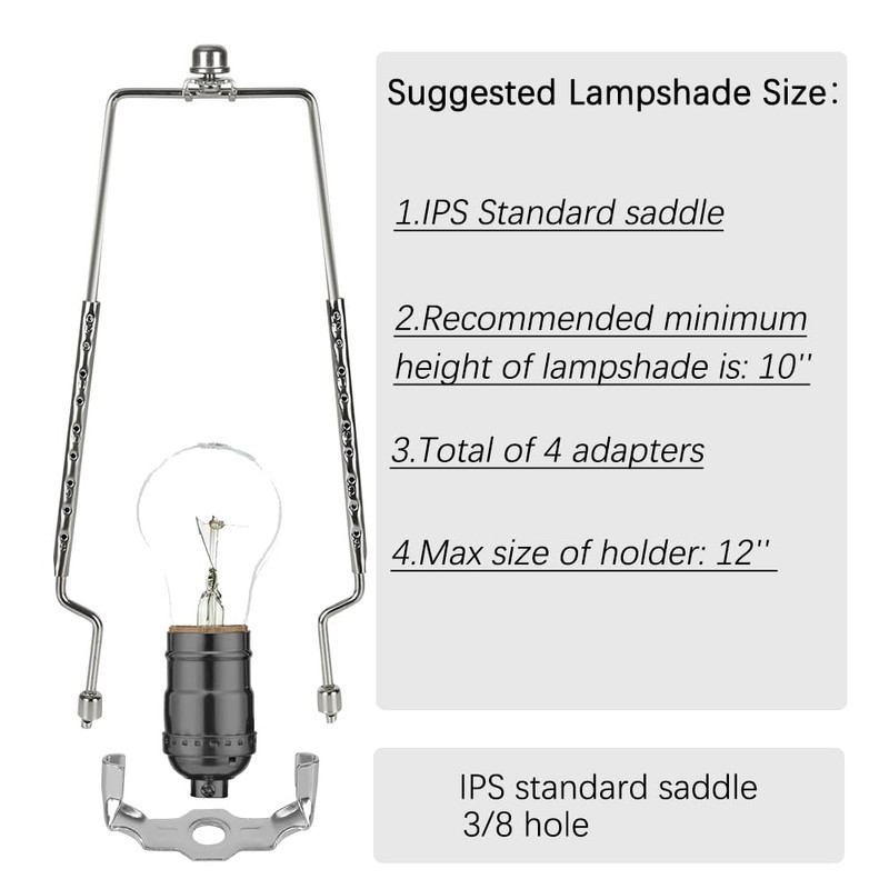 8 9 10 11 12 inch Lamp Shade Harp Holder,