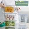 CURTA 6-Pack 1/6 Size 4" Deep NSF Polycarbonate Food Pans