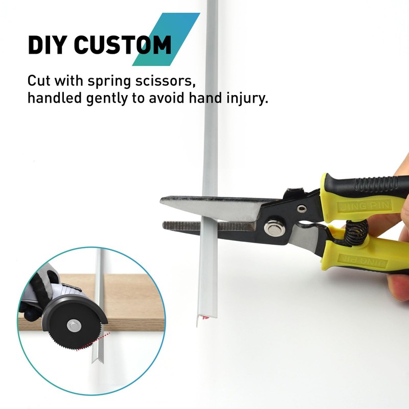 FCSOTSPS 10Pack Tile Edge Trim,39''x0.4'' Peel and Stick Aluminum Backsplash