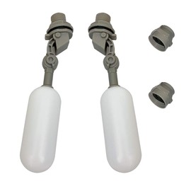 Float Ball Valve Set of 2,Water Filter Float Ball Valve, 1/2 Inch Supply Tube water float with adjustable arm for Pool,,Livestock Water Trough,Aquariums,Aquacultur, Ponds(2 pack)