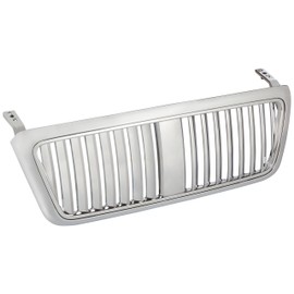 Spec-D Tuning HG-F15004CVT-TY Ford F150 Xl Stx Xlt Fx4 Chrome Vertical Front Hood Grille 1 Pc
