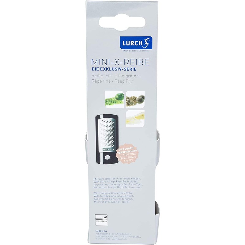 Lurch 220441 RazorTech Mini X-Reibe fein mit Auffangschale aus Kunststoff