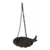 Ebros Gift Cast Iron Whimsical Bluebird On Victorian Dish Hanging
