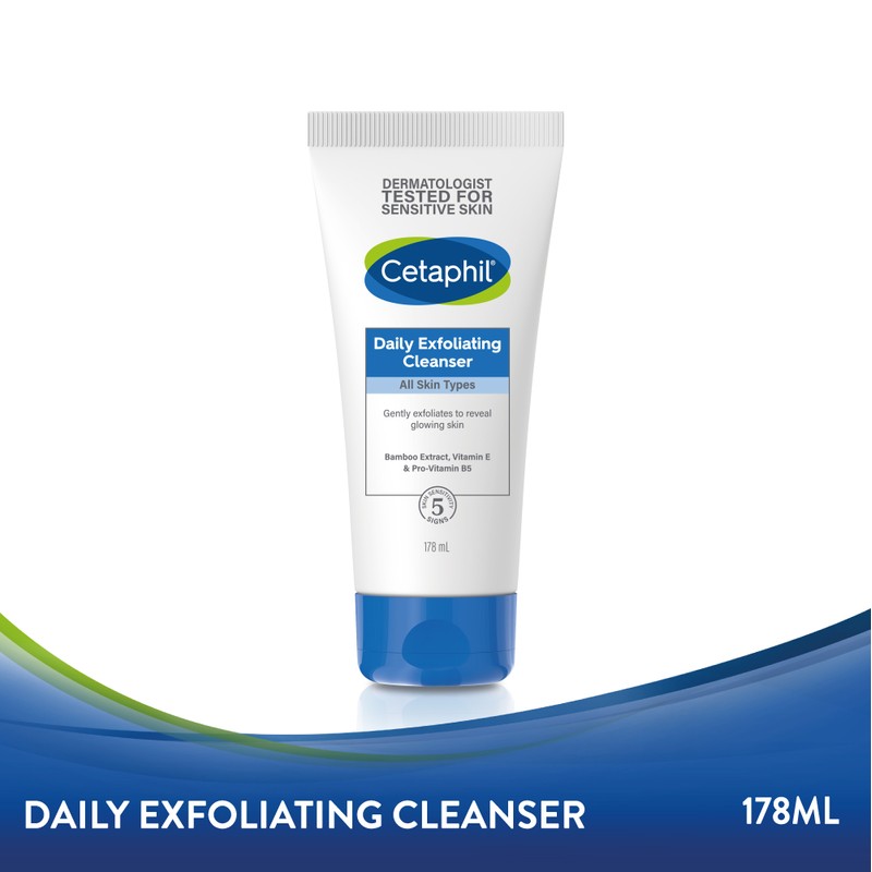 Cetaphil ​Cetaphil Daily Exfoliating Cleanser 178ML For Sensitive, Dry, Oily,