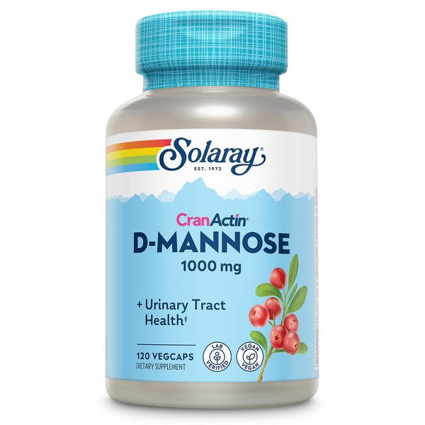 SOLARAY SOLARAY D-Mannose 1000mg with CranActin Cranberry Extract - D