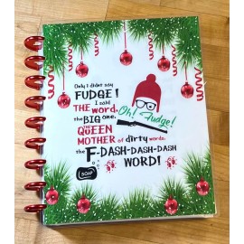 Handmade Christmas Story *Fudge* Cover Set for use with Classic Happy Planner-