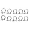 10pcs Bow Shackle Stainless Steel High Hardness D-Ring Anchor for